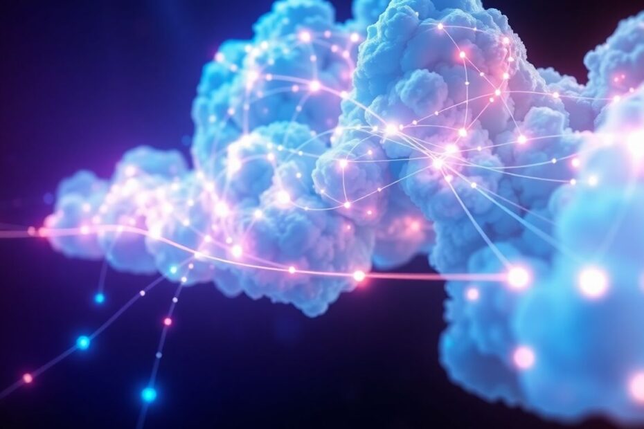 Cloud contact center solutions network visualization.