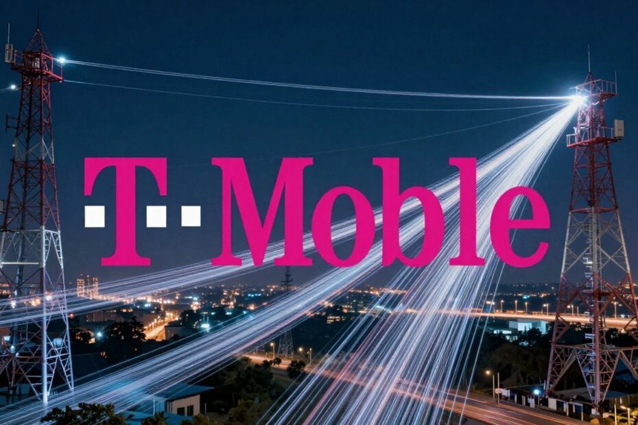 T-Mobile network growth and fiber acquisition visual