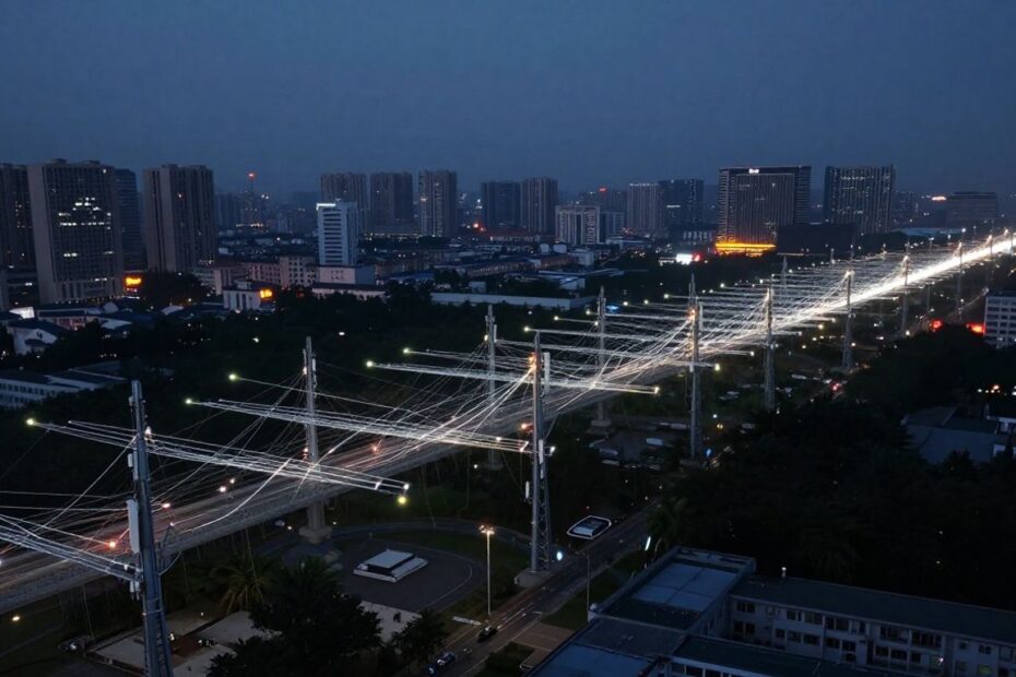 T-Mobile fiber optic network expansion in a city.